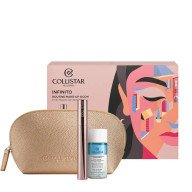 Akių makiažo rinkinys Collistar Infinito, 11 ml blakstienų tušas + 35 ml dvifazis makiažo valiklis + kosmetinė