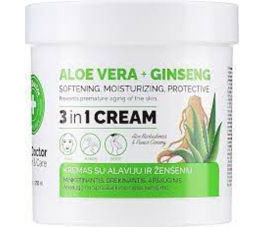 Aloe Vera ir Ženšenis - universalus  kremas 250ml.