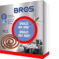 BROS spiralės nuo uodų 120 g (10vnt)