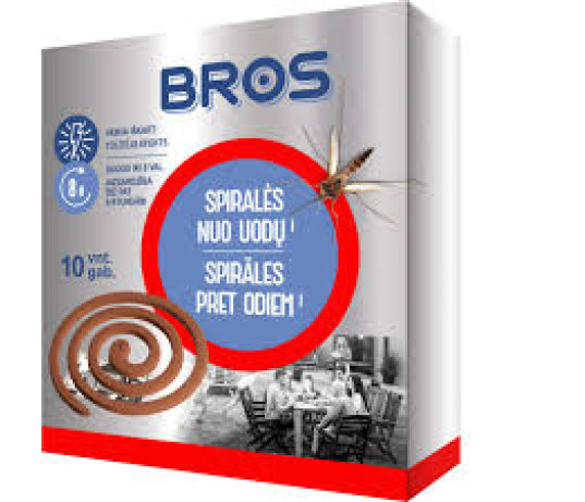 BROS spiralės nuo uodų 120 g (10vnt)