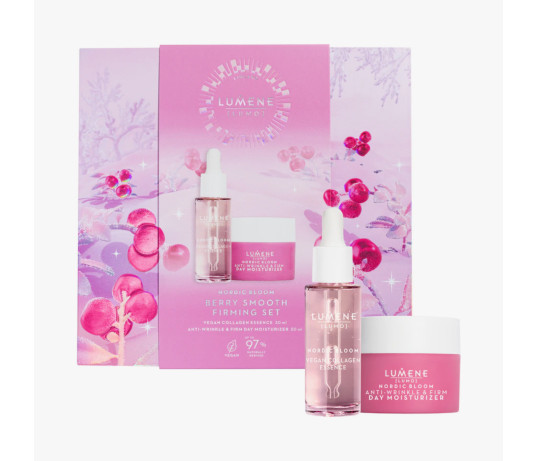 Dovanų rinkinys veidui Lumene Nordic Bloom Lumo, esencija 30 ml + veido kremas 50 ml