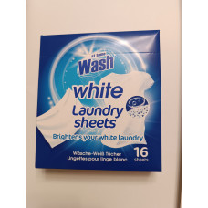 Wash white baltų audinių skalbiamosios servetėlės 16vnt.