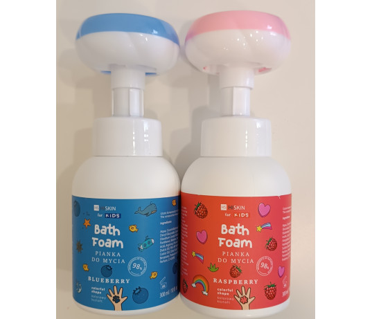 Hiskin Kids Raspberry vonios putos 300ml.