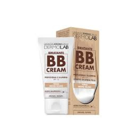 DERMOLAB Drėkinamasis BB kremas (atspalvis šviesus - vidutinis)