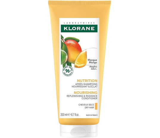 KLORANE Kondicionierius sausiems plaukams, mango 200ml