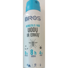 BROS aerozolis nuo uodų ir erkių 90 ml