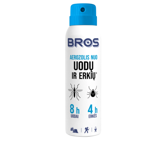 BROS aerozolis nuo uodų ir erkių 90 ml