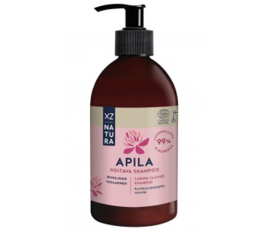 XZ Natura šampūnas su dobilais, „Ecocert“ 375 ml.
