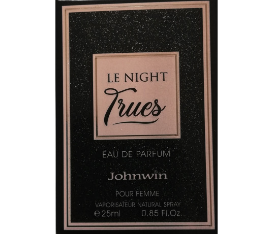 Johnwin LE NIGHT Trues EDP 25ml. Moterims