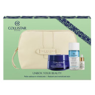 Rinkinys Collistar Futura : veido kremas, 50 ml + valomasis micelinis vanduo, 35 ml + veido serumas, 5 ml + kosmetinė