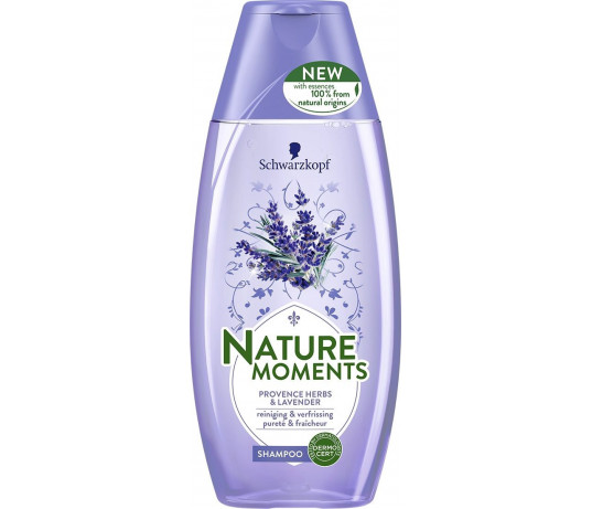 Schwarzkopf  Provence Herbs$Lavender apimties ir vešlumo suteikiantis šampūnas 250ml.
