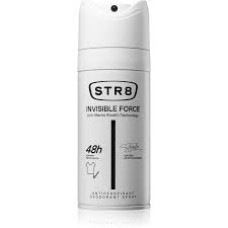 STR8 INVISIBLE FORCE purškiamasis dezodorantas-antiperspirantas vyrams 150ml.