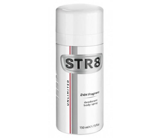 STR8 Unlimited 24h Fragrance dezodorantas 150ml.