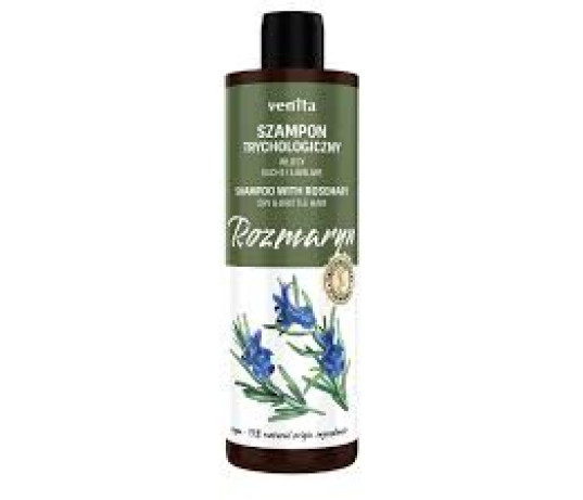 VENITA Šampūnas su rozmarinų ekstraktu sausiems ir lūžinėjantiems plaukams 300ml.
