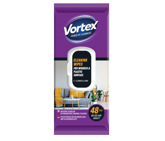 Vortex mediniams ir plastikiniams paviršiams valyti 48 vnt