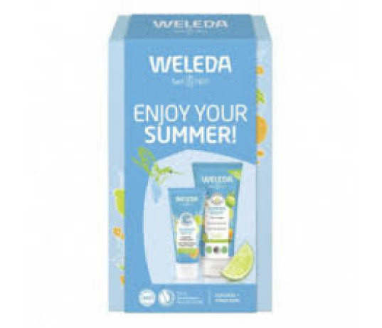 Weleda Rinkinys: prausiklis+rankų kremas Summer 250 ml.