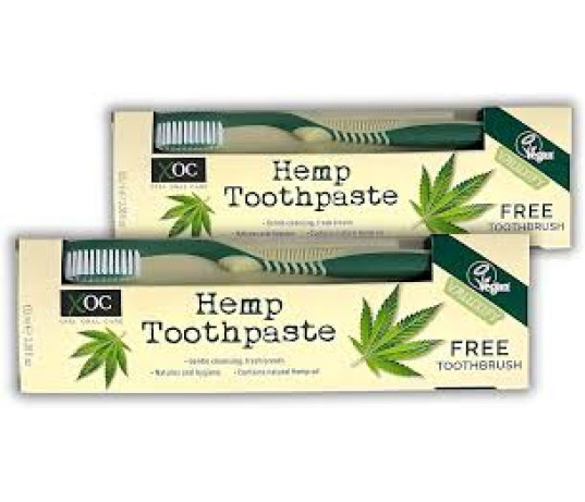XOC HEMP Dantų pasta su dantų šepetėliu