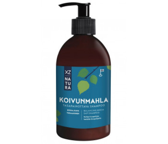 XZ Natura šampūnas su beržų sula 375 ml.